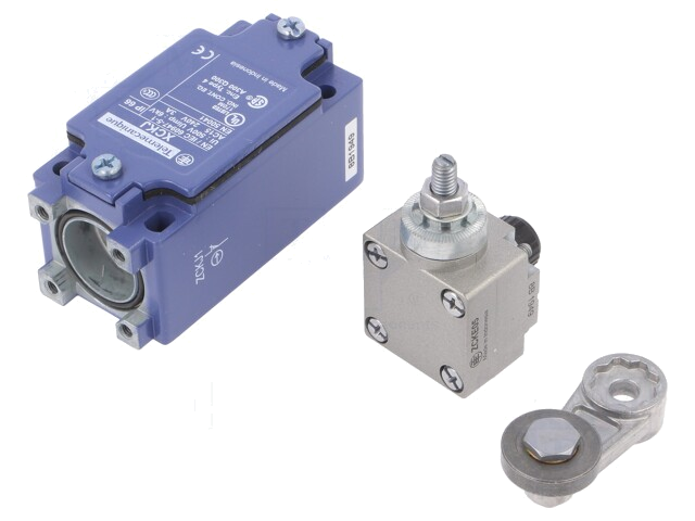 Eindschakelaar; hendel R 41mm, roller van metaal Ø22mm; 10A Eindschakelaar; hendel R 41mm, roller van metaal Ø22mm; 10A